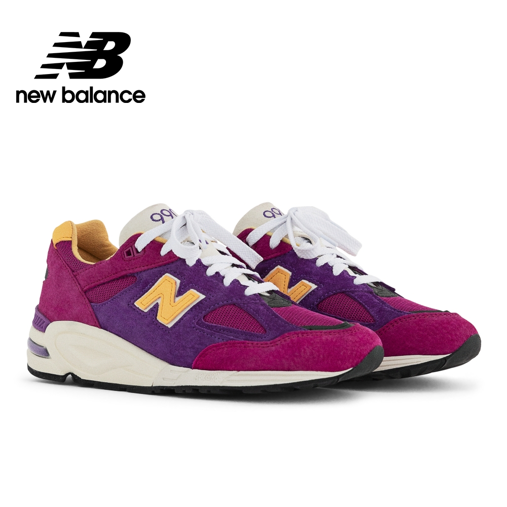 [New Balance美製復古鞋_中性_粉紫黃_M990PY2-D楦