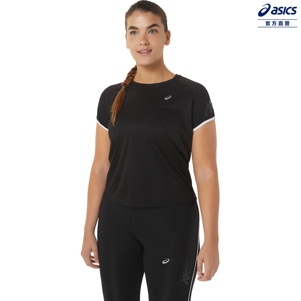 ASICS 亞瑟士 ICON 女 短袖上衣 女款 跑步 上衣 2012C741-001