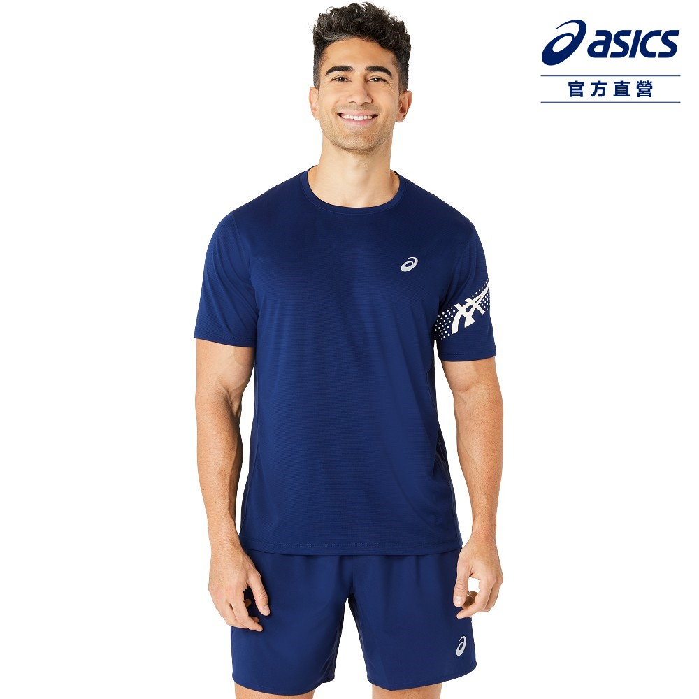 ASICS 亞瑟士 ICON 短袖上衣 男款 海外版 跑步上衣 2011C734-404