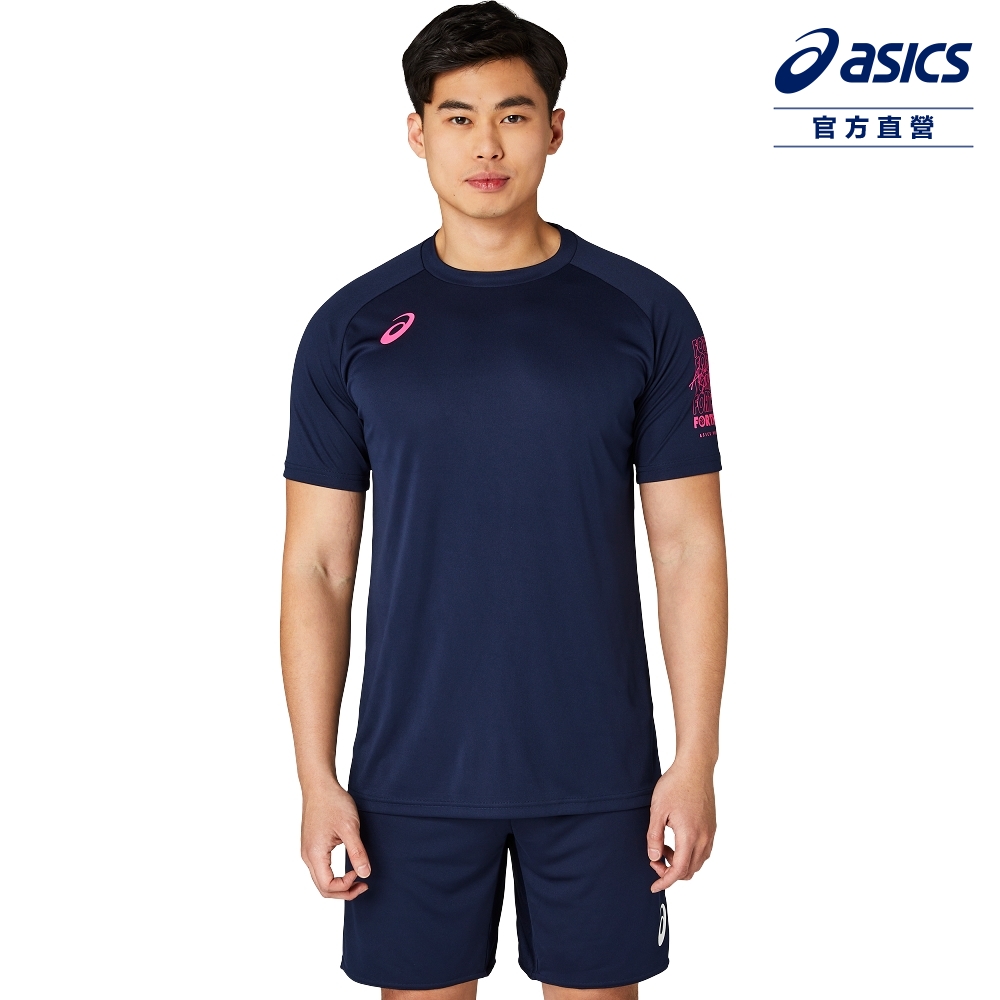ASICS 亞瑟士 短袖上衣 男女中性款 日本版 排球上衣 2053A191-400