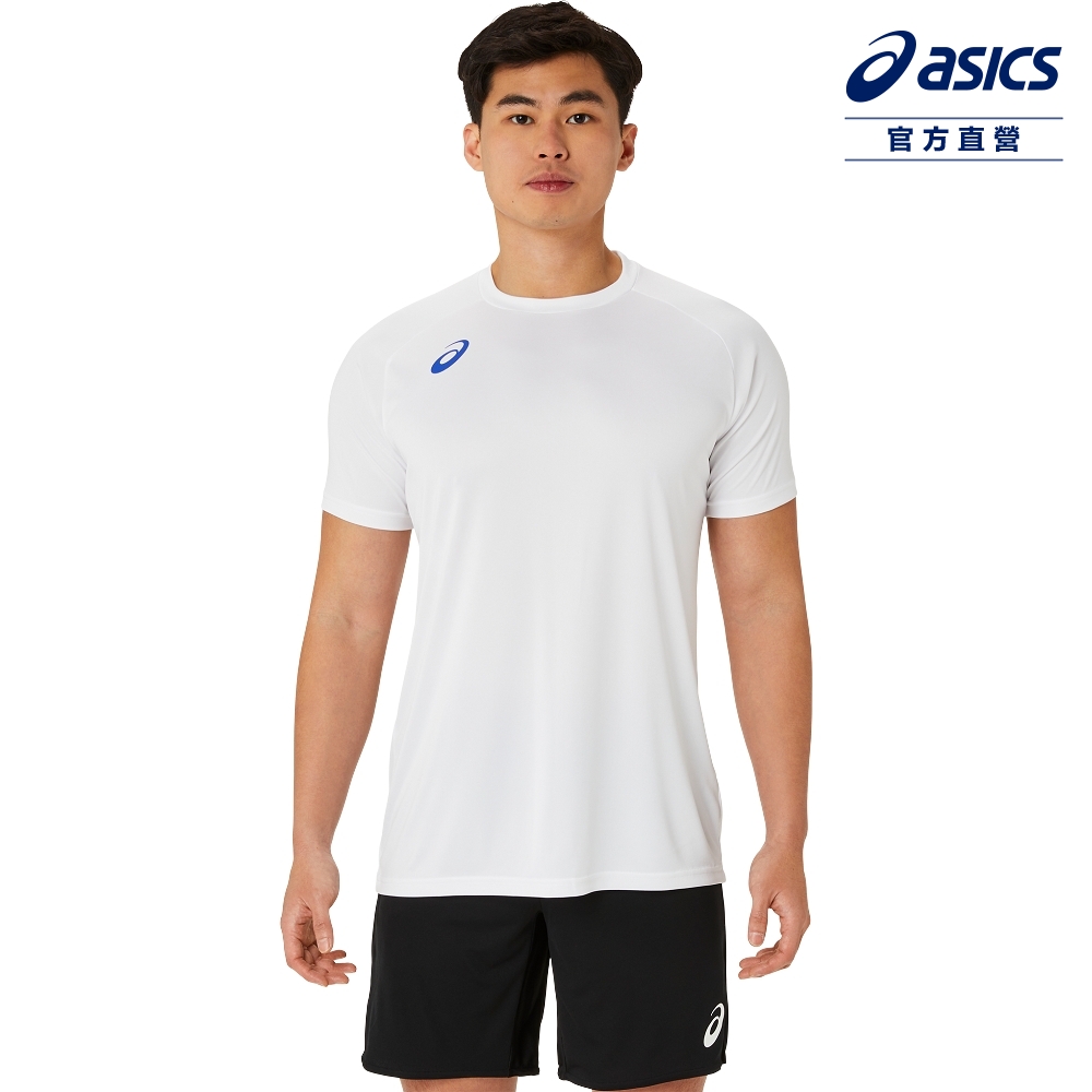 ASICS 亞瑟士 短袖上衣 男女中性款 日本版 排球上衣 2053A189-100