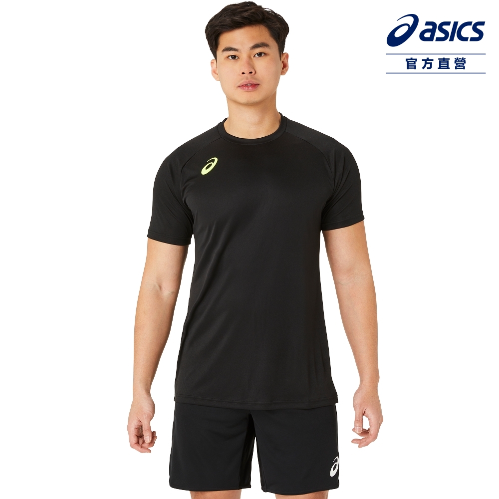 ASICS 亞瑟士 短袖上衣 男女中性款 日本版 排球上衣 2053A189-001