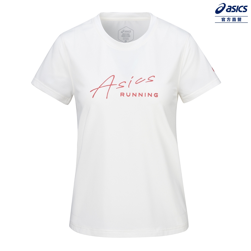 ASICS 亞瑟士 涼感短袖上衣 女款 亞洲版 跑步上衣 2012D218-100