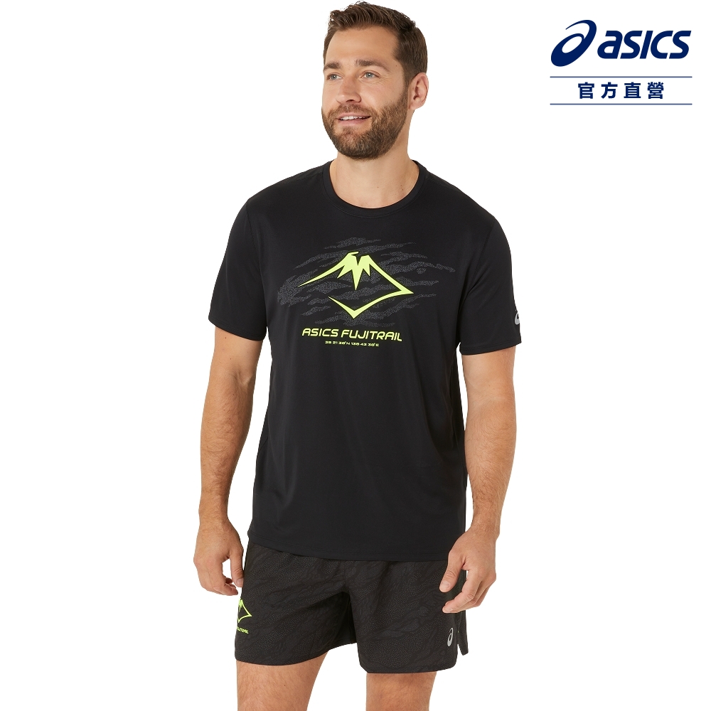 ASICS 亞瑟士 短袖上衣 男款 FUJITRAIL 海外版 跑步上衣 2011C981-002