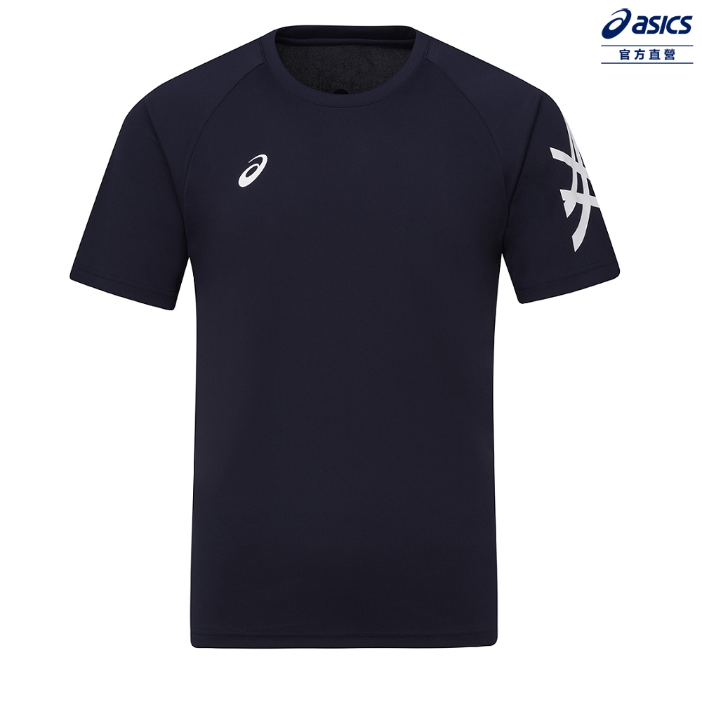ASICS 亞瑟士 短袖上衣 男女中性款 亞洲版型 排球上衣 2053A257-400