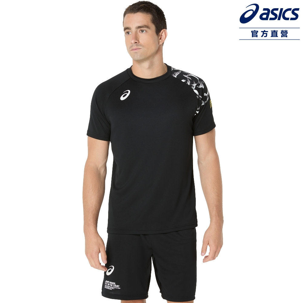 ASICS 亞瑟士 排球短袖上衣 男女中性款 日本版型 排球上衣 2053A213-001