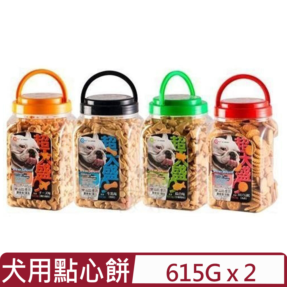 【2入組】Canary®超大盛的犬用點心餅系列 615g