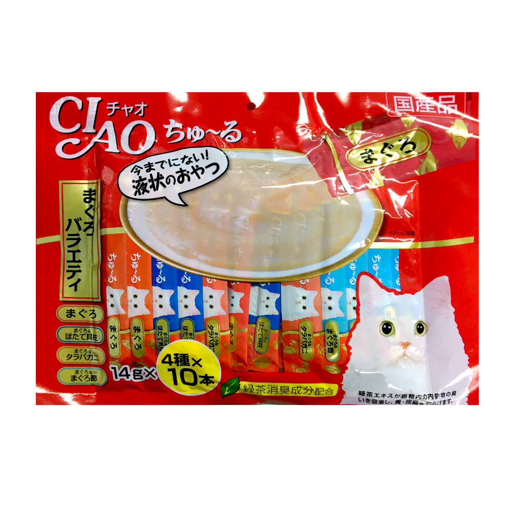日本 CIAO 啾嚕燒肉泥 量販 綜合包 SC-131 鮪魚綜合 14g (40入)