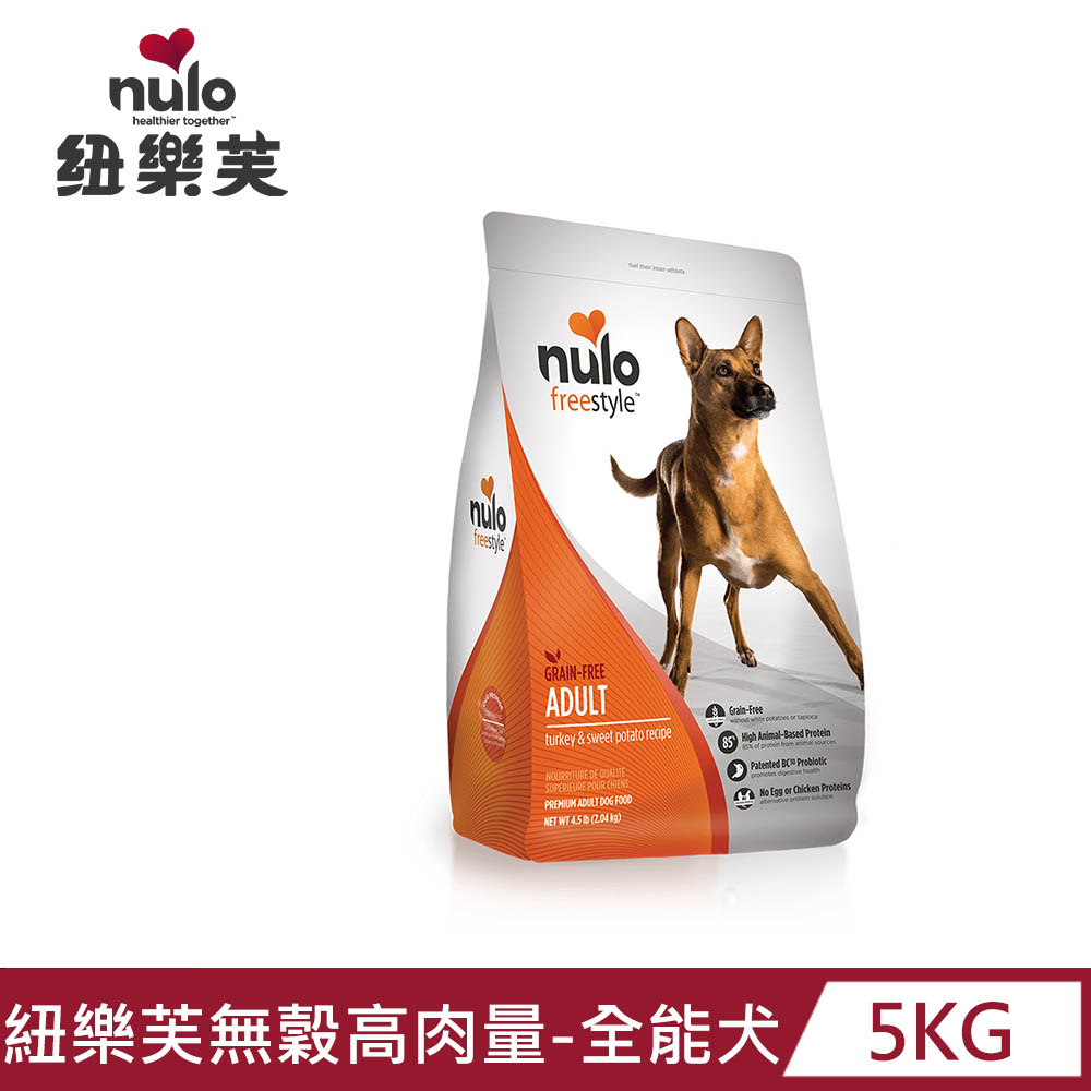 【NULO 紐樂芙】無穀高肉量全能犬(低敏火雞+藍莓)5kg/11lb