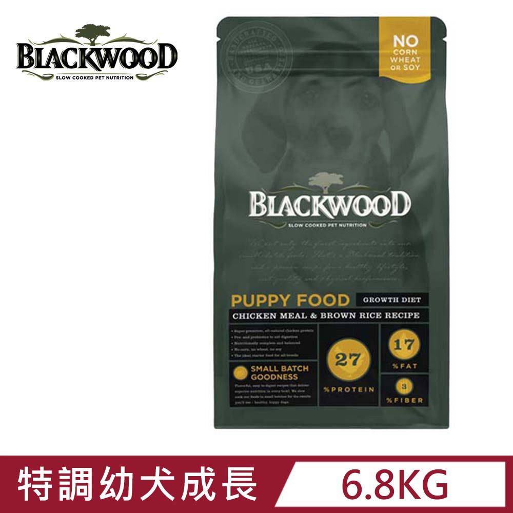 BLACKWOOD 柏萊富-特調幼犬成長配方(雞肉+糙米) 15磅/6.8kg