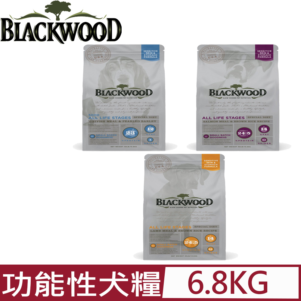 美國BLACKWOOD柏萊富-天然寵糧功能性全齡犬配方 15LB/6.8KG