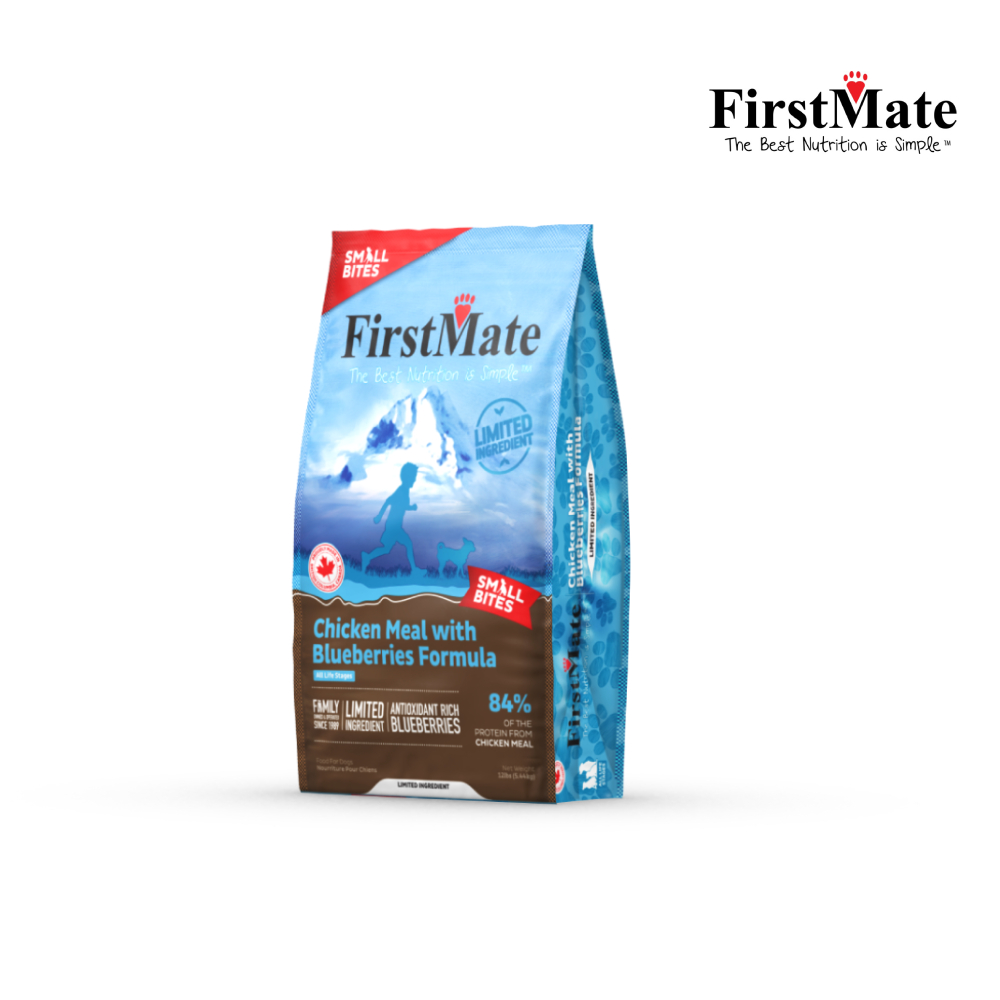 【FirstMate】第一饗宴 無穀低敏 雞肉藍莓全犬配方(小顆粒) 5.44kg