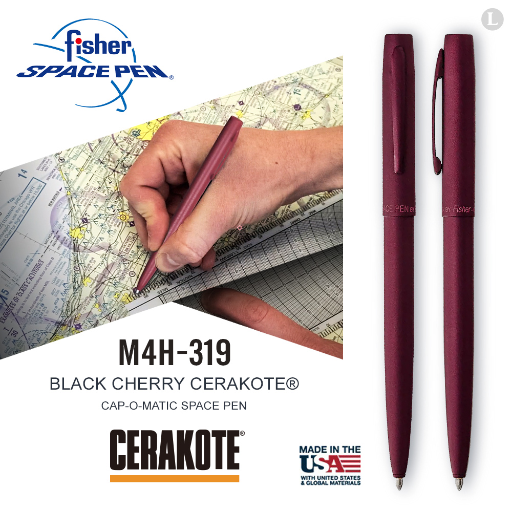 Fisher Space Pen BLACK CHERRY CERAKOTE® 黑莓色按壓式太空筆