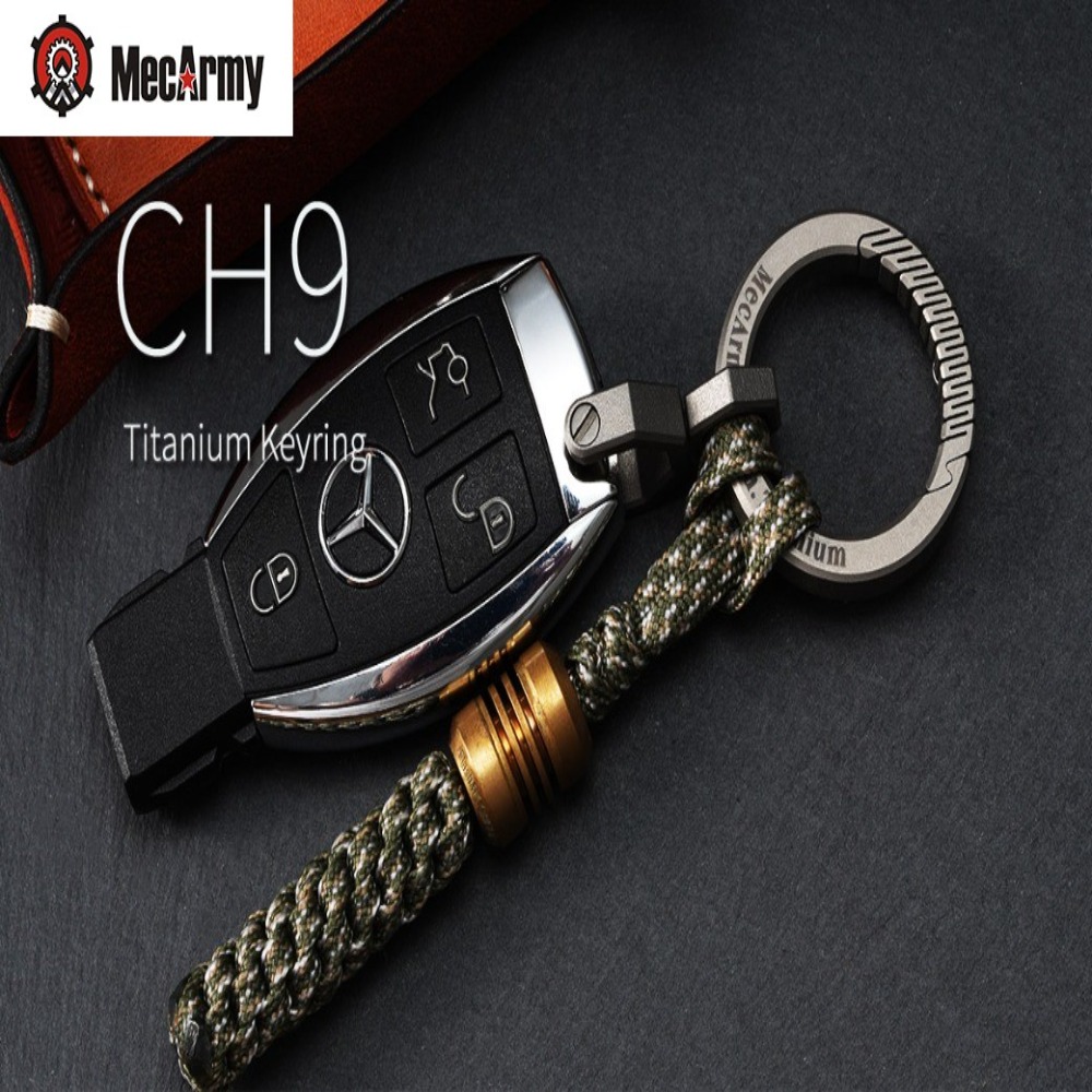 MecArmy CH9 鈦圓環扣鑰匙扣/快速釋放彈簧鑰匙圈