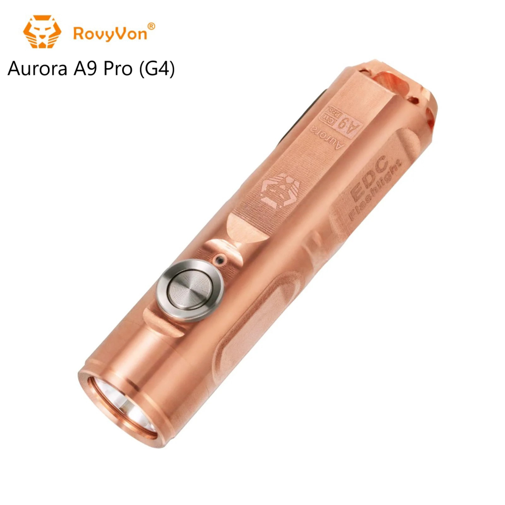 RovyVon Aurora A9 Pro (G4) EDC 銅 450流明鑰匙圈手電筒