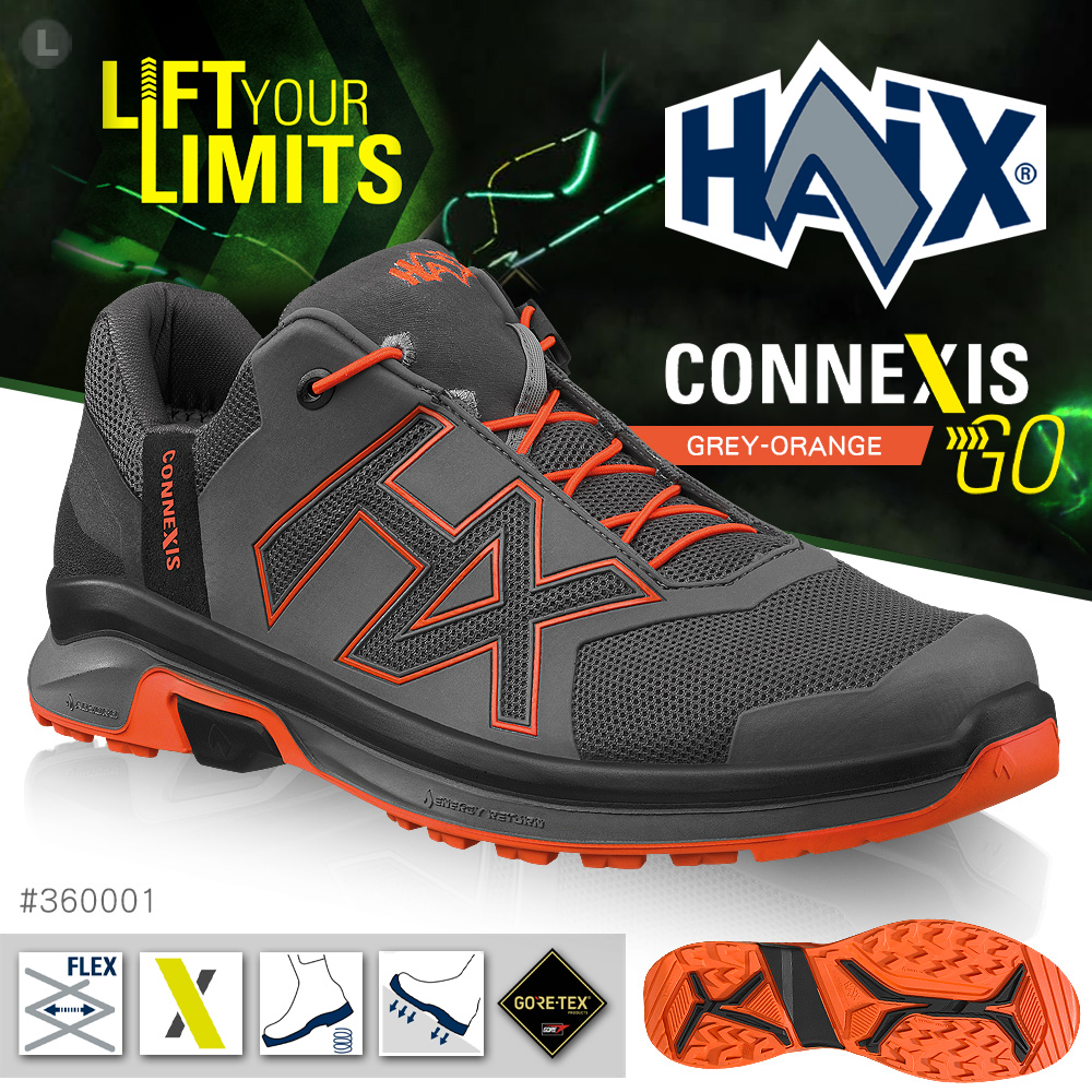 HAIX CONNEXIS GO GTX LOW 低筒運動鞋(灰橘)