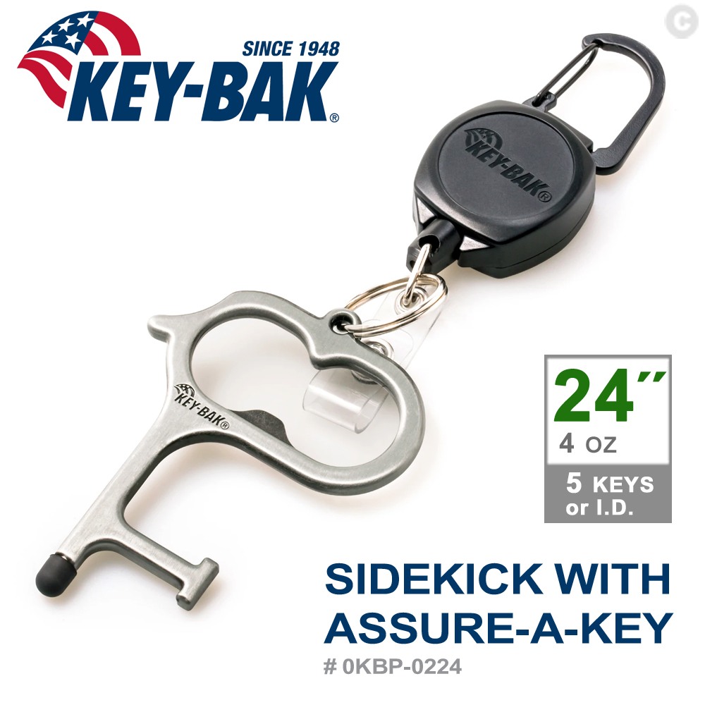KEY BAK SIDEKICK系列 24”伸縮鑰匙圈+Assure-A-Key多功能指環