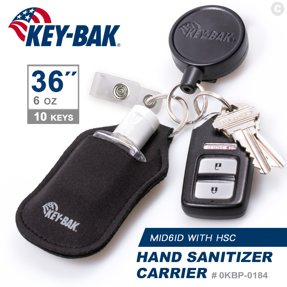 KEY BAK MID6系列 36”迷你伸縮鑰匙圈+瓶裝袋