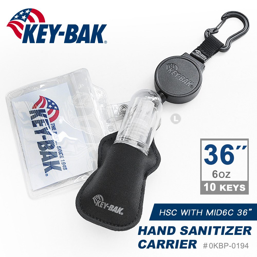 KEY BAK MID6C 系列 36”伸縮鑰匙圈+瓶裝袋