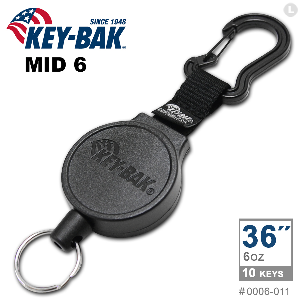 KEY-BAK MID6系列 36”伸縮鑰匙圈(附扣環)#0006-011