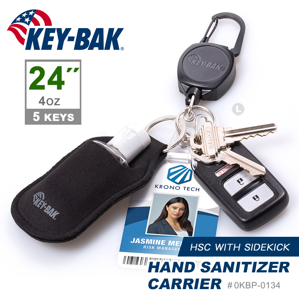 KEY BAK SIDEKICK系列 24”伸縮鑰匙圈+瓶裝袋