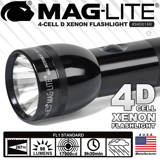 MAG-LITE 4-CELL D XENON 手電筒