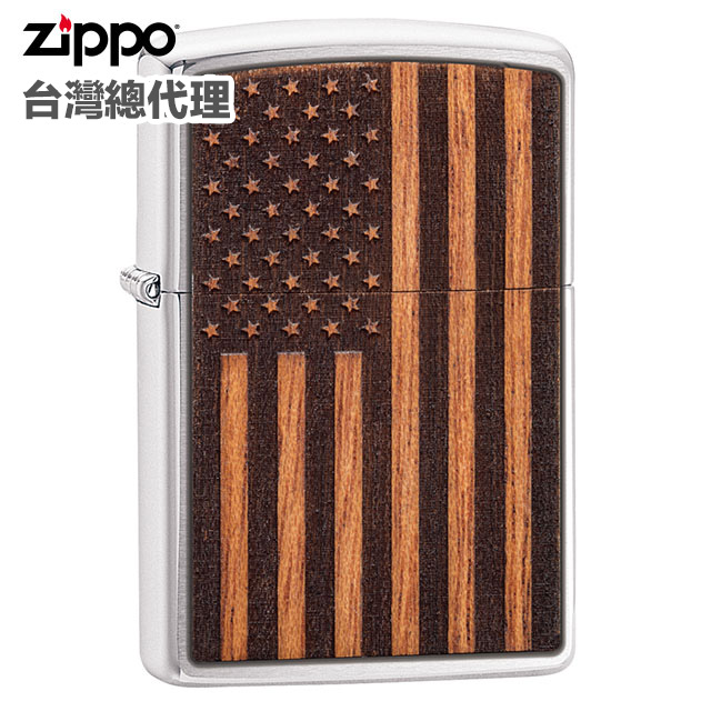 Zippo Woodchuck American Flag 防風打火機