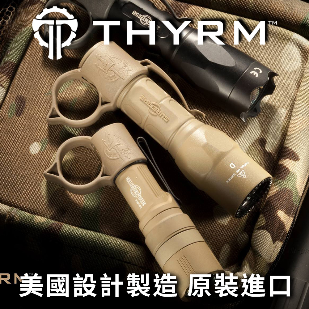 美國THYRM SWITCHBACK 戰術電筒指環標準版 - 沙色