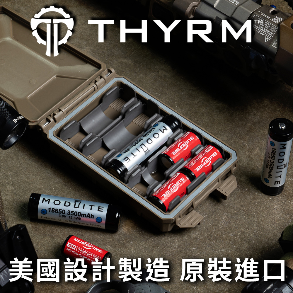 美國THYRM CELLVAULT 5M 軍用防水綜合電池收納盒 - 黑色