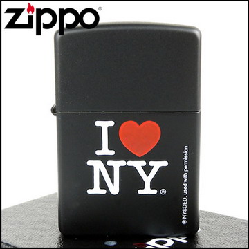 【ZIPPO】美系~I LOVE NY-我愛紐約黑色烤漆打火機