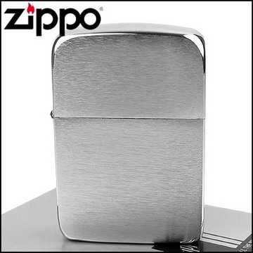【ZIPPO】美系~1941 復刻版打火機~(銀色)拉絲打磨電鍍鉻款