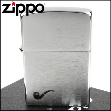 【ZIPPO】美系~Pipe Lighter~煙斗用打火機~拉絲打磨電鍍鉻款