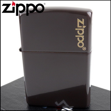 【ZIPPO】美系~Brown棕色烤漆-LOGO字樣打火機