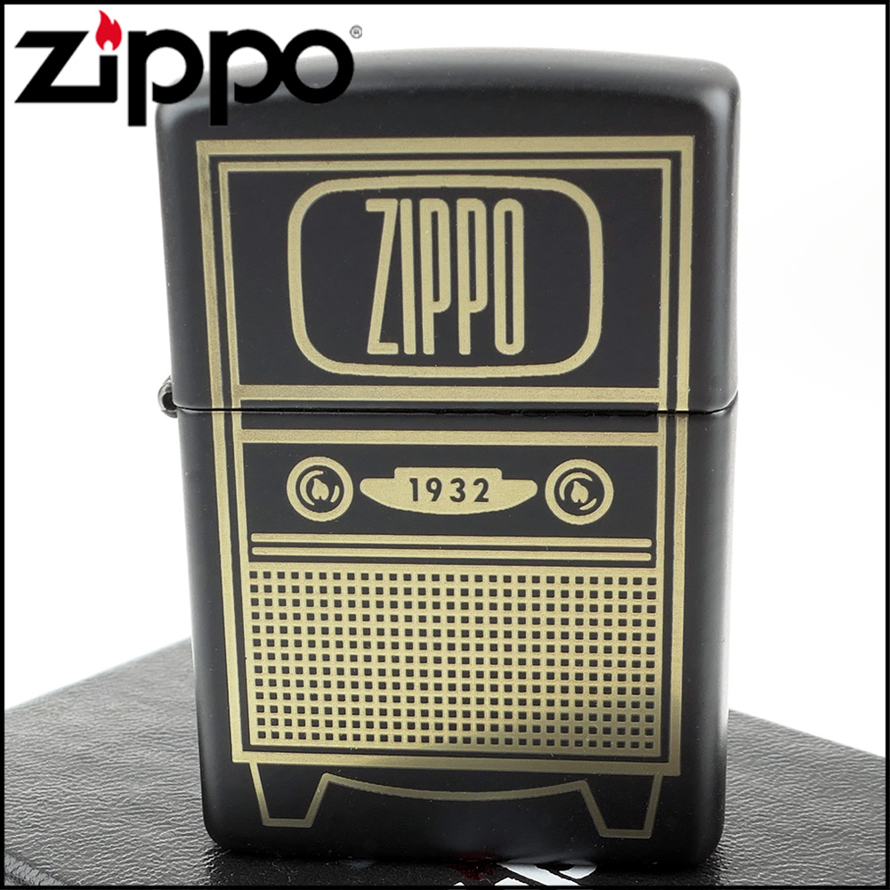 【ZIPPO】美系~Vintage TV-復古電視圖案設計打火機
