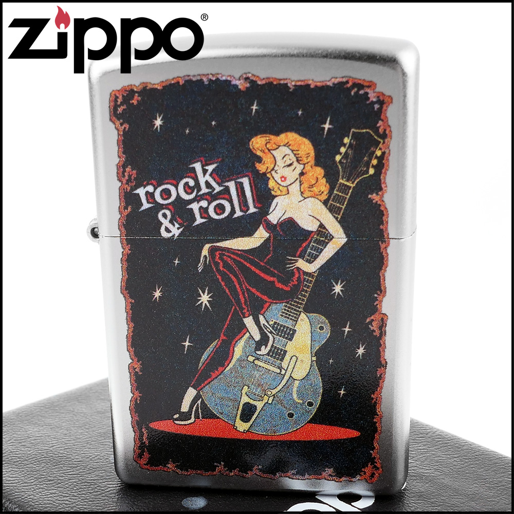 【ZIPPO】美系~Cool Chick Design-酷女孩復古海報圖案打火機