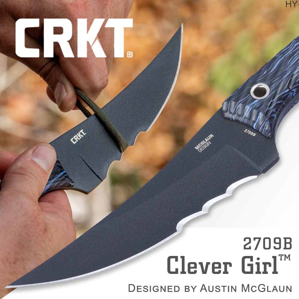 CRKT Clever Girl™ 聰明好女孩直刀/半齒刃#2709B