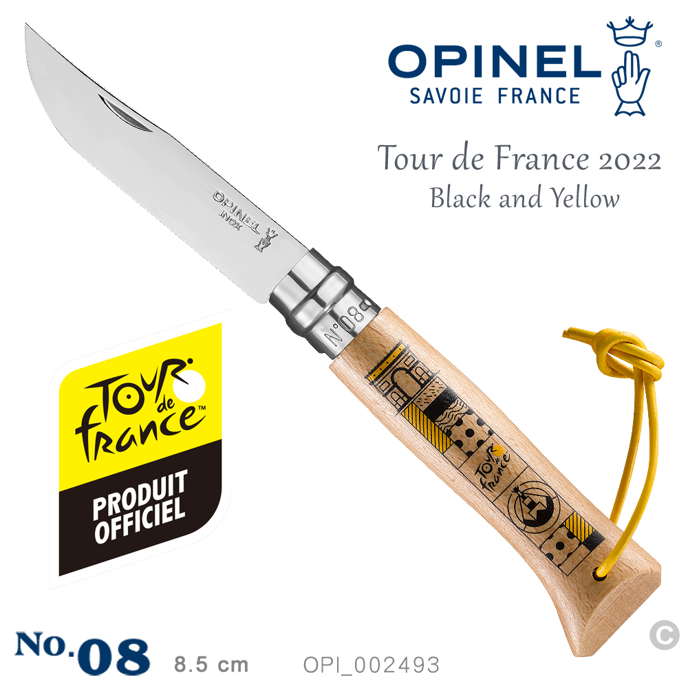 OPINEL No.08 Tour de France 2022環法自由車賽-Black and Yellow