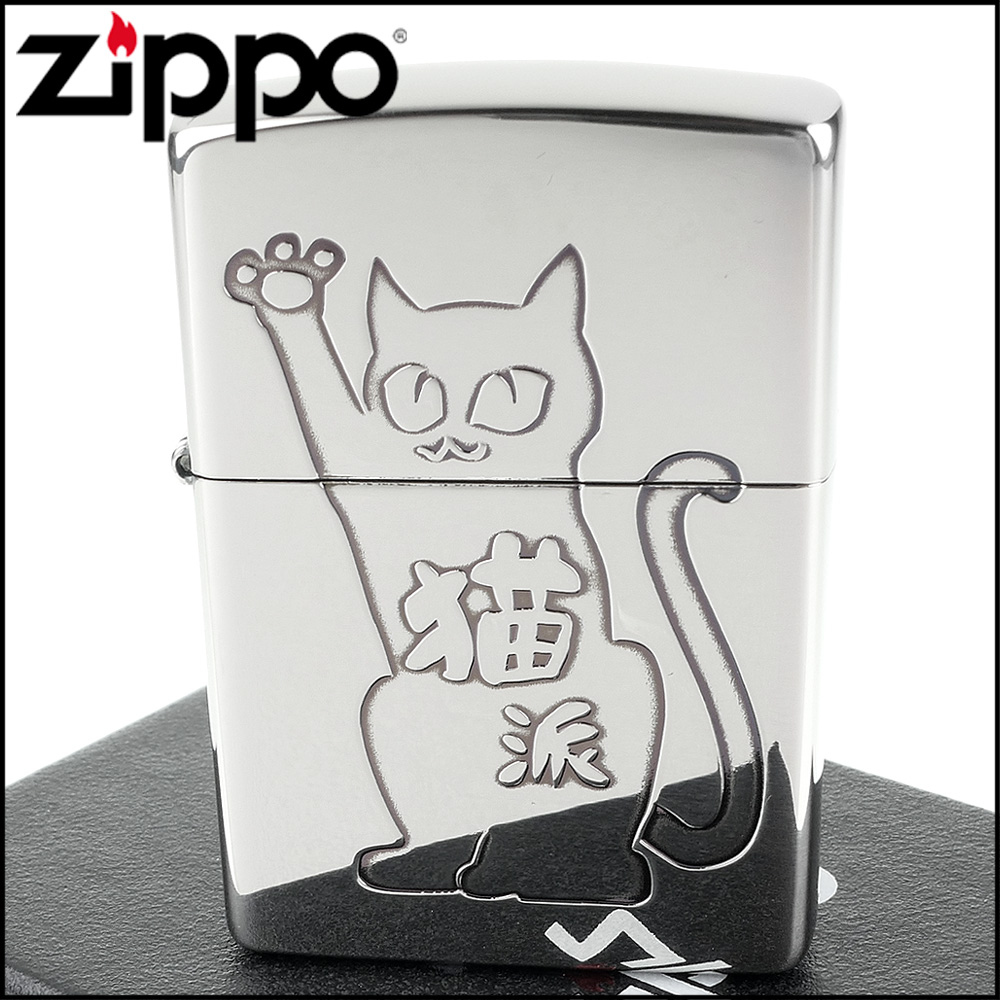 【ZIPPO】日系~貓派-貓圖案蝕刻加工設計打火機