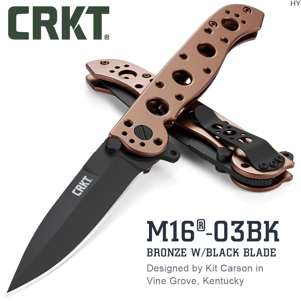 CRKT M16-03BK BRONZE W/BLACK BLADE折刀