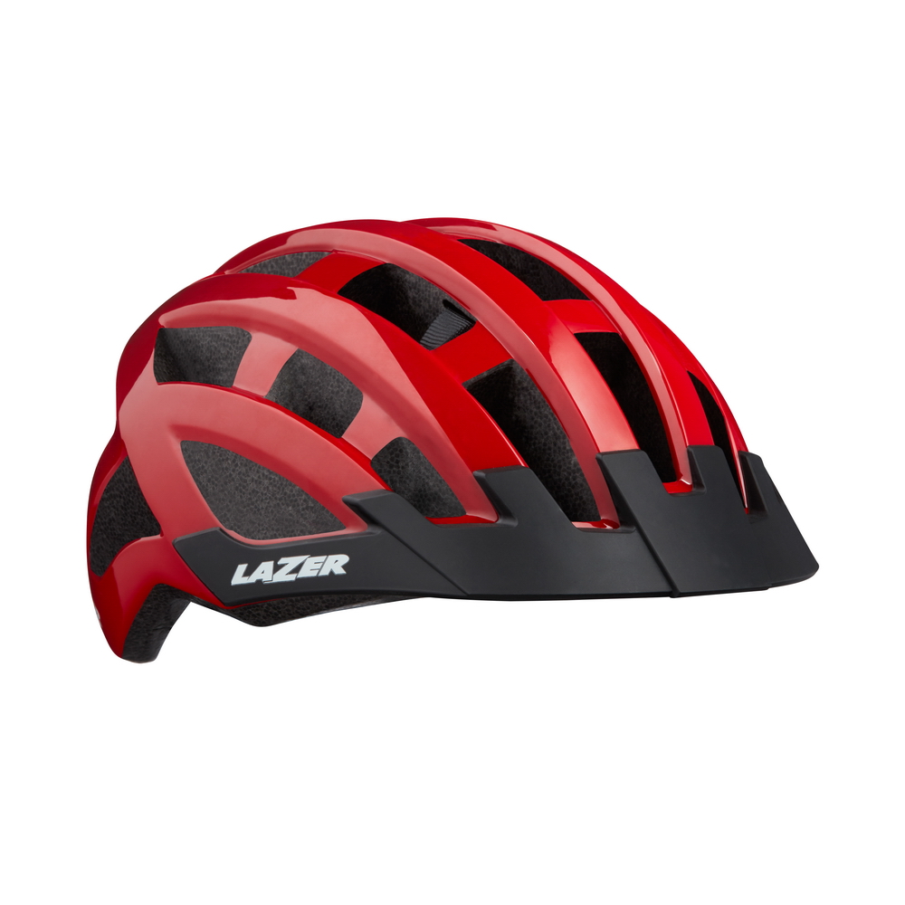 【LAZER】COMPACT 自行車安全帽 亞洲版頭型 紅色