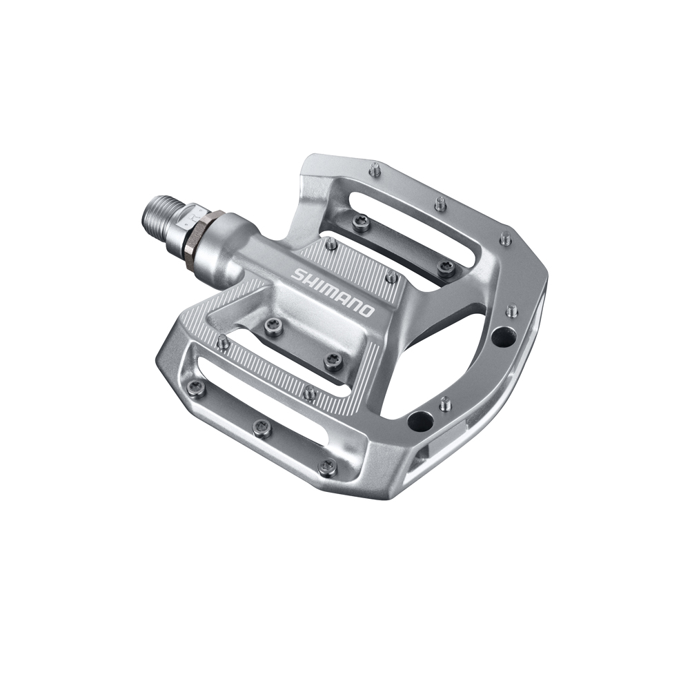 【SHIMANO】PD-GR500 休閒登山車騎乘專用 SHIMANO 平面踏板 銀色