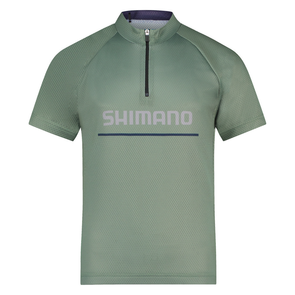 【SHIMANO】COLORE 青少年短袖車衣 復古綠色