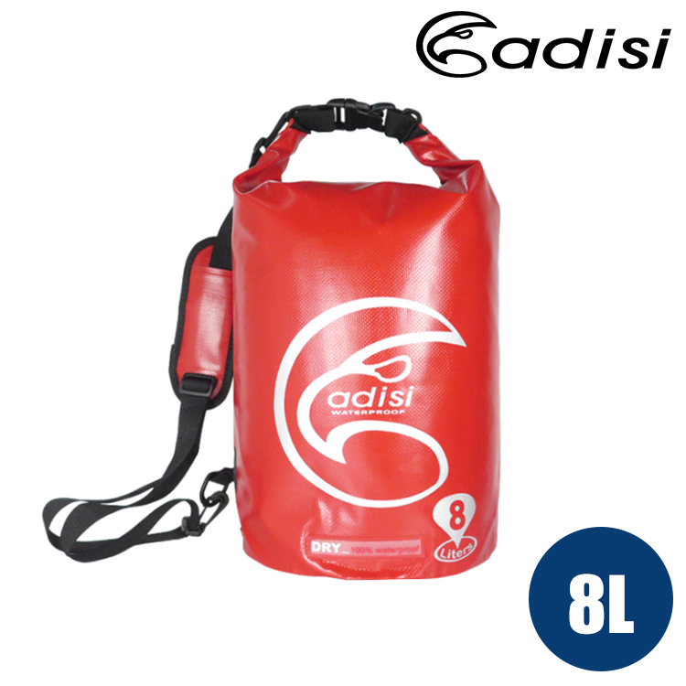 ADISI 圓筒單肩防水袋AS14044 / 8L / 紅色
