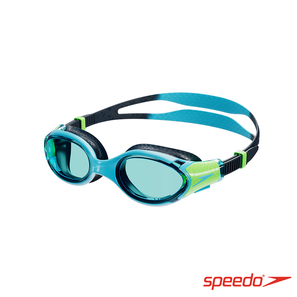 SPEEDO 兒童運動泳鏡 Biofuse 2.0 超音速藍/螢光綠