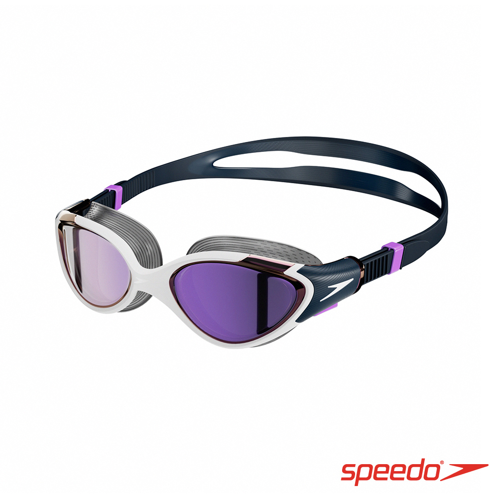 SPEEDO 女性 運動泳鏡 Biofuse2.0 鏡面 藍/紫