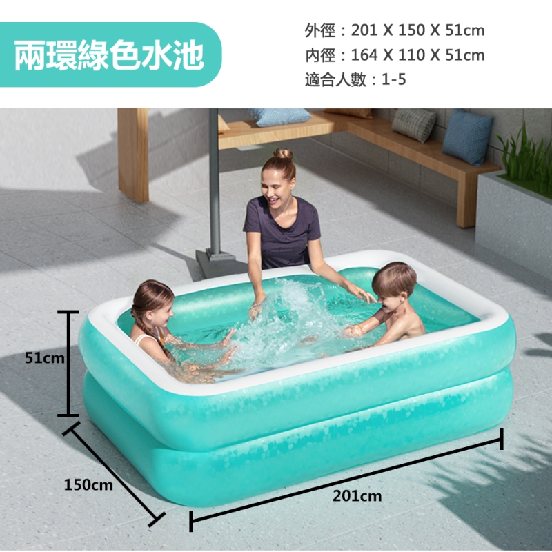 Bestway國際品牌充氣泳池家庭兒童戲水池-2m小型