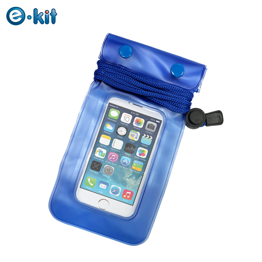 逸奇e-Kit 手機專用/戶外休閒防水袋/1米保護套-藍色 SJ-B009_BU