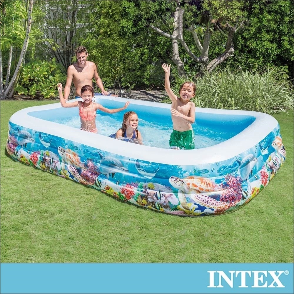 INTEX 海底世界長方型特大游泳池(58485)
