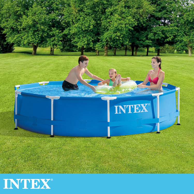 INTEX 簡易裝圓形框架游泳池305x76cm(4485L)適用6歲+ (28200NP)