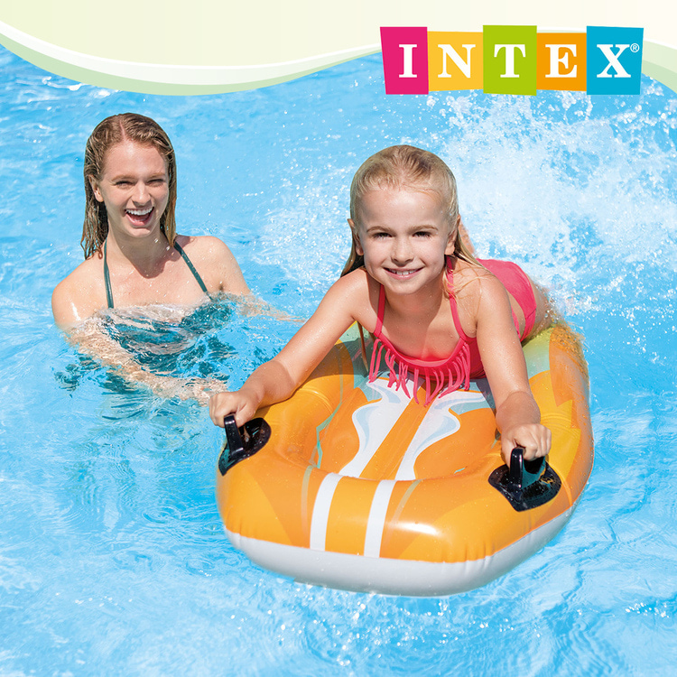 INTEX 歡樂騎士浮排112x62cm-2色可選 適用6歲+ (58165NP)
